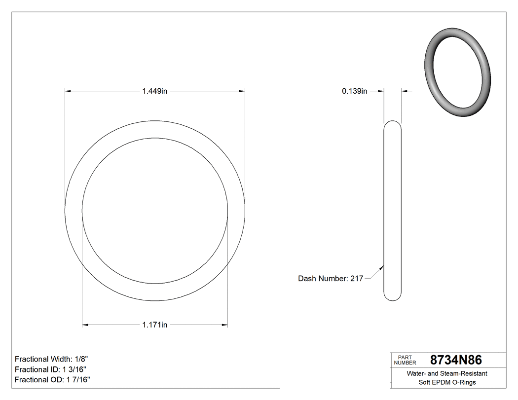 Technical drawing - 8734N86